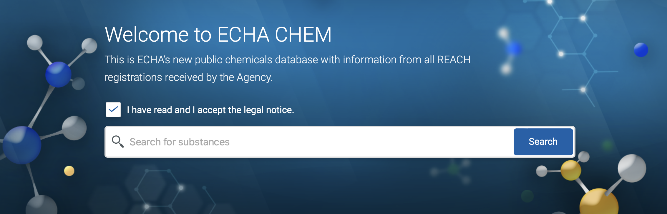 ECHA lancia un nuovo database di prodotti chimici