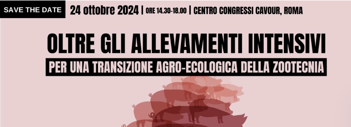 Il 24 ottobre un evento per parlare della proposta di legge sugli allevamenti intensivi