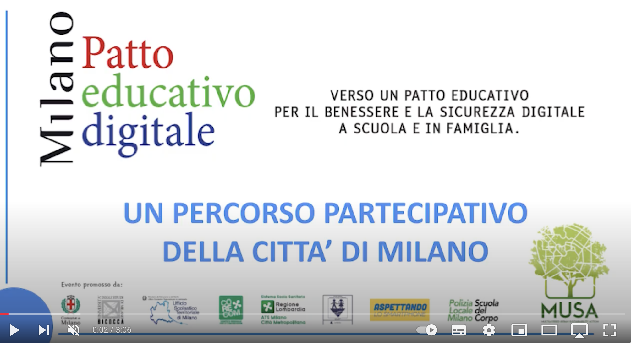 Patto educativo Digitale della città di Milano