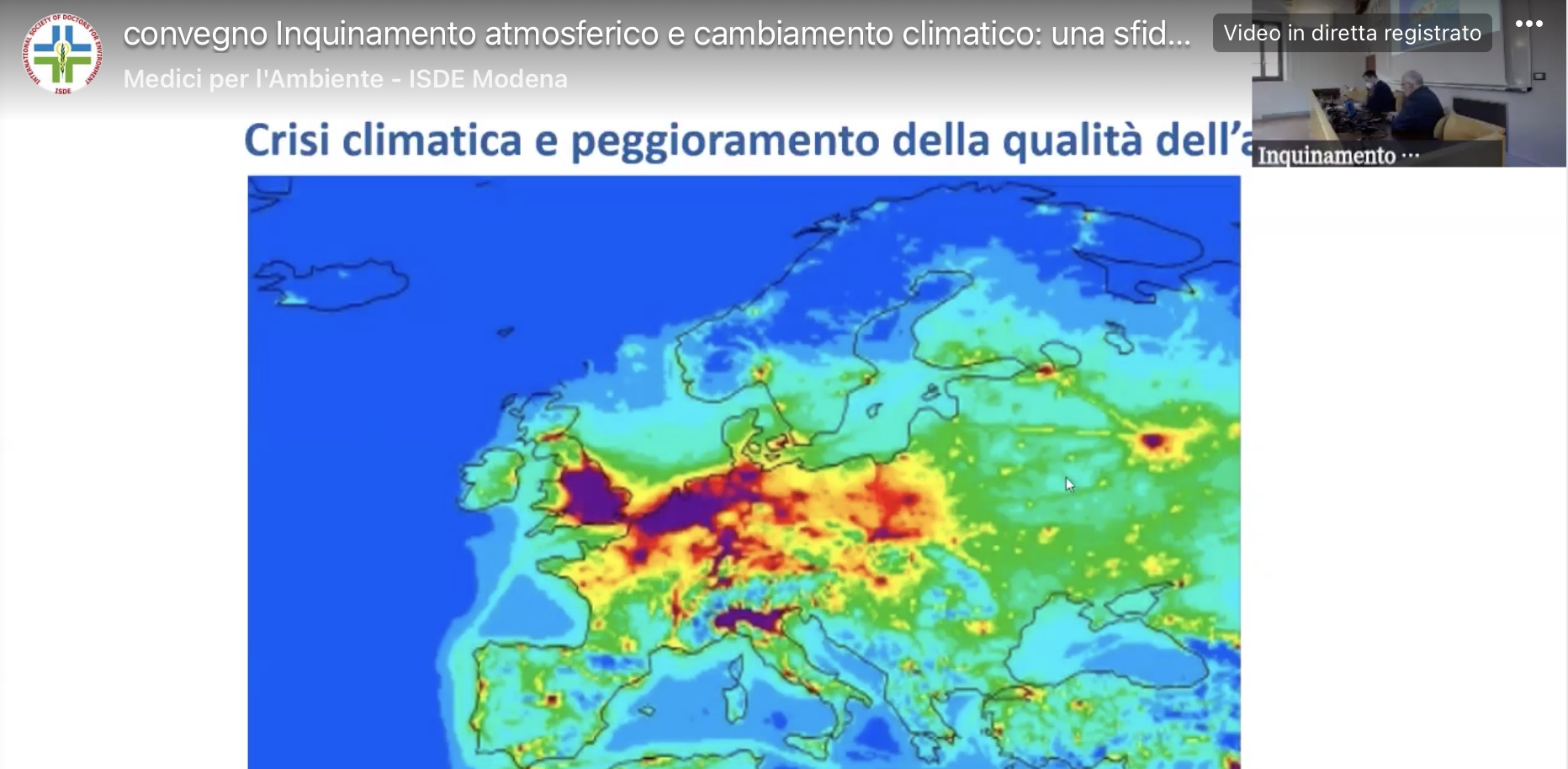 Inquinamento atmosferico e cambiamento climatico: una sfida del presente che non possiamo rinviare al futuro